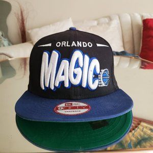 New Era 59 Black and Blue Orlando Magic Snapback hat